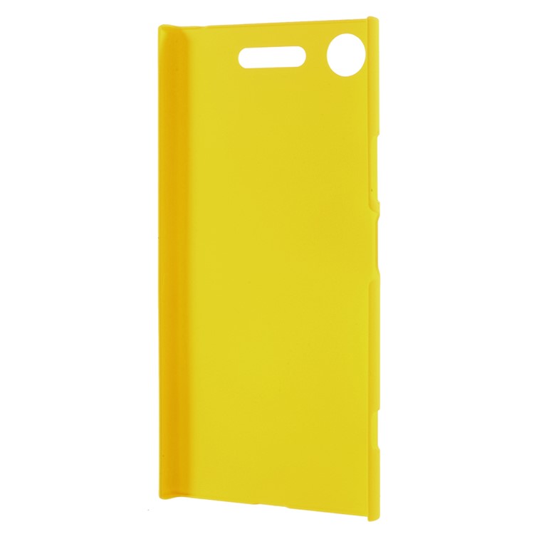 For Sony Xperia XZ1 Rubberized PC Hard Phone Shell - Yellow-3