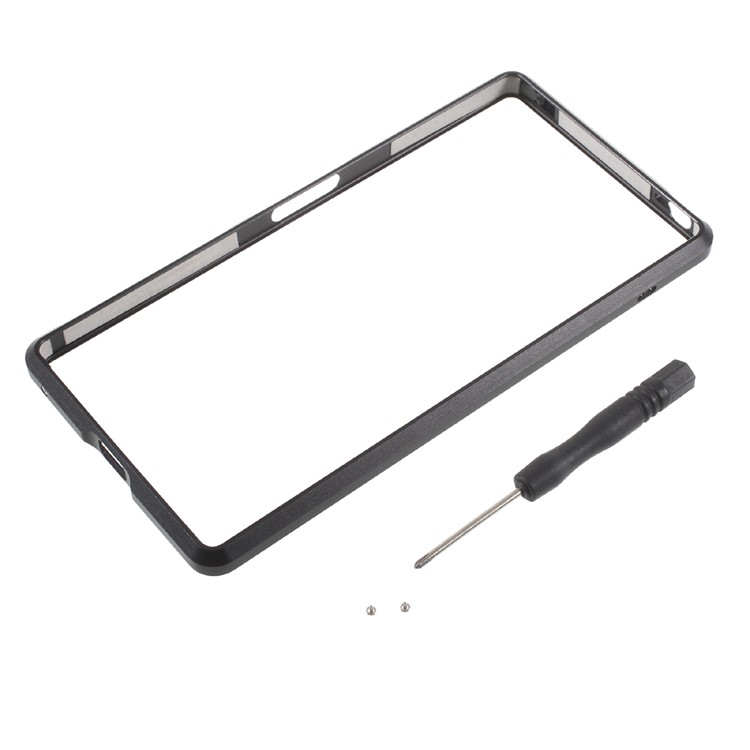 Screw Lock Aluminium Alloy Bumper Frame for Sony Xperia Z5 Premium - Black-6