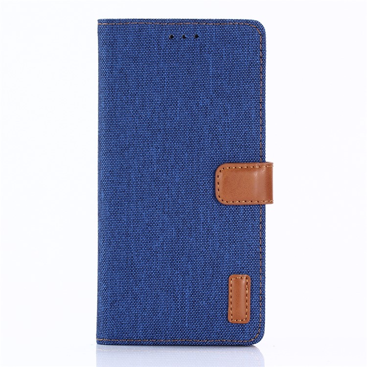 Bolsa de couro Oxford Wallet Leather Case para Sony Xperia XZ1 - Azul bebê-1