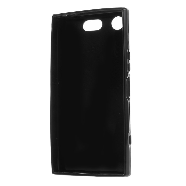 S forma cepillado TPU teléfono caso para Sony Xperia XZ1 Compact - Negro-3