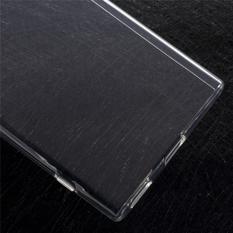For Sony Xperia XA1 Plus Clear TPU Case Cover with Non-slip Inner - Transparent-5