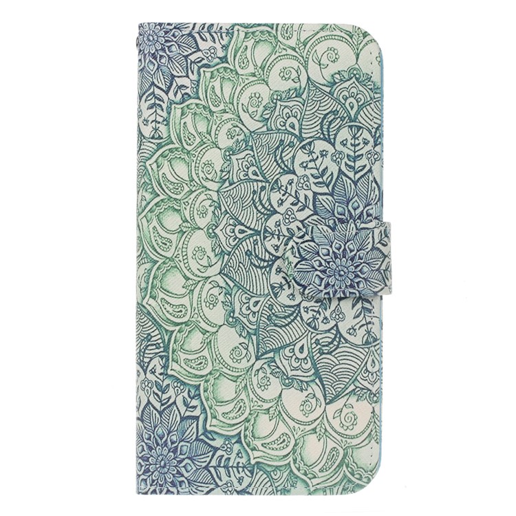 Pattern Printing Leather Wallet Stand Phone Case for Sony Sony Xperia XZ1 Compact - Mandala Pattern-1