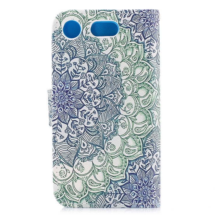 Pattern Printing Leather Wallet Stand Phone Case for Sony Sony Xperia XZ1 Compact - Mandala Pattern-2