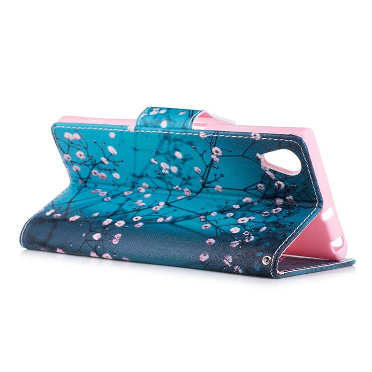 Pattern Printing PU Leather Wallet Stand Cell Phone Shell for Sony Xperia XA1 Plus - Wintersweet-4