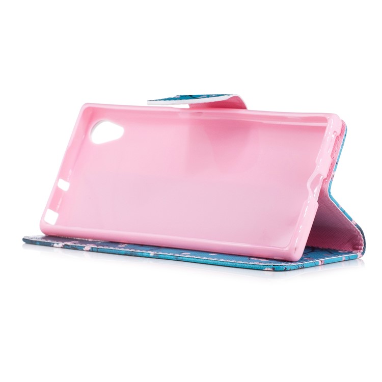 Pattern Printing PU Leather Wallet Stand Cell Phone Shell for Sony Xperia XA1 Plus - Wintersweet-5