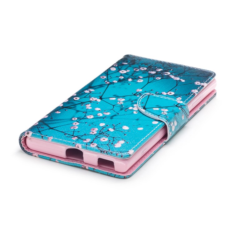 Pattern Printing PU Leather Wallet Stand Cell Phone Shell for Sony Xperia XA1 Plus - Wintersweet-7