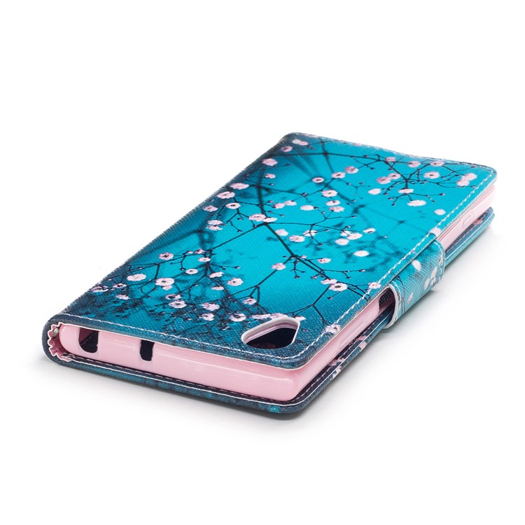 Pattern Printing PU Leather Wallet Stand Cell Phone Shell for Sony Xperia XA1 Plus - Wintersweet-8