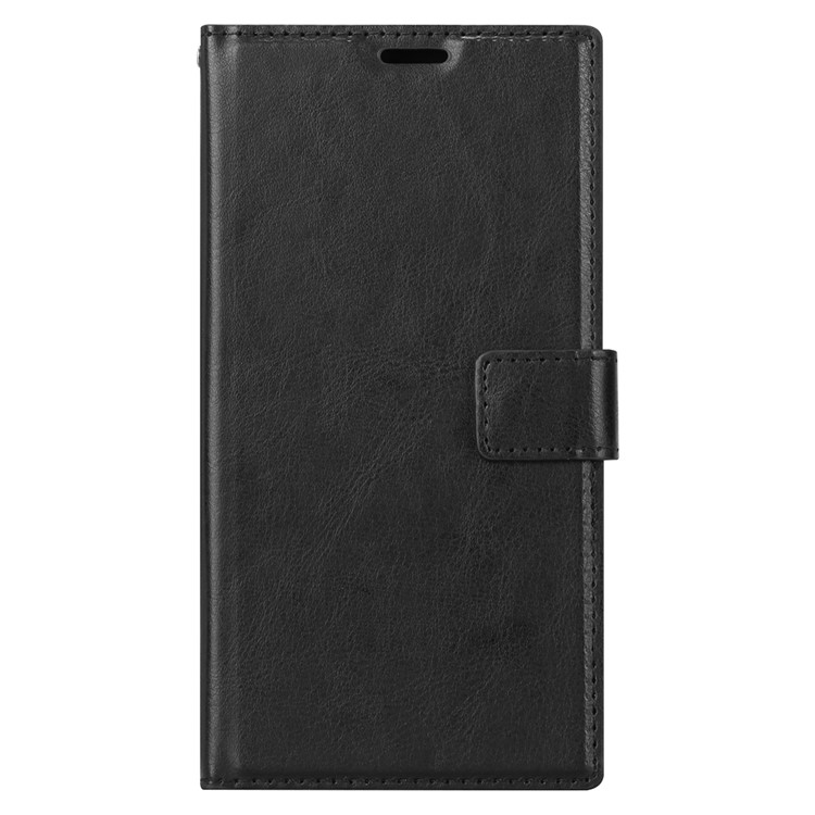 Crazy Horse PU Leather Stand Wallet Case for Sony Xperia XA1 Plus - Black-2