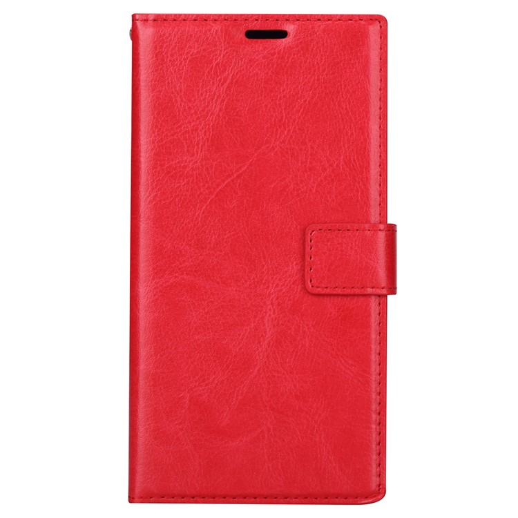 Crazy Horse PU Leather Stand Cell Phone Case for Sony Xperia XA1 Plus - Red-2