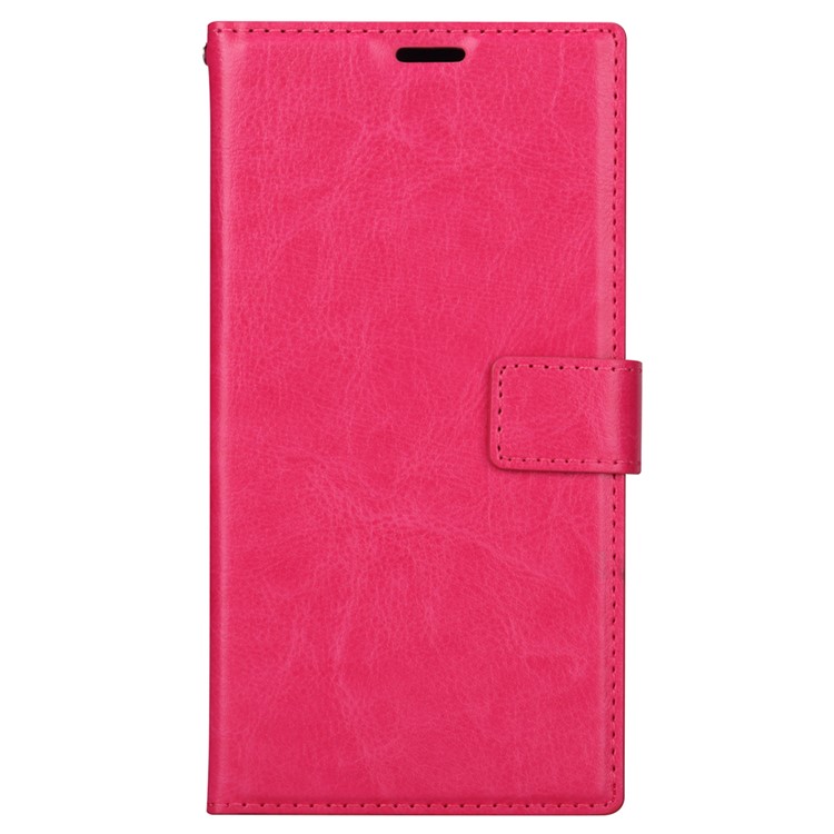 Crazy Horse Flip Leather Stand Wallet Mobile Case for Sony Xperia XA1 Plus - Rose-2