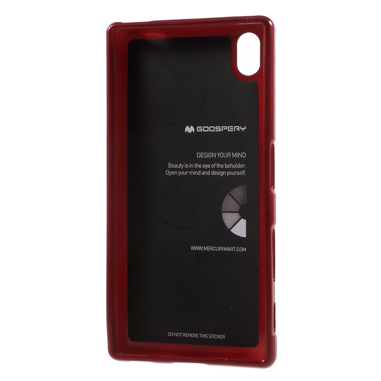 MERCURY GOOSPERY TPU Shell for Sony Xperia Z5 / Z5 Dual with Glitter Powder - Red-3
