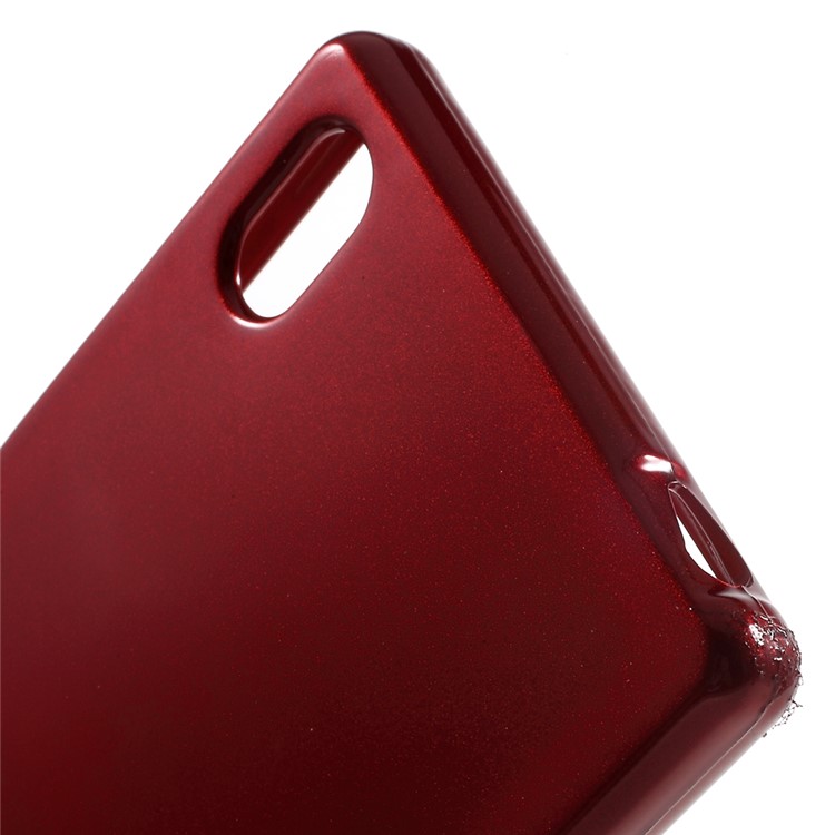MERCURY GOOSPERY TPU Shell for Sony Xperia Z5 / Z5 Dual with Glitter Powder - Red-5