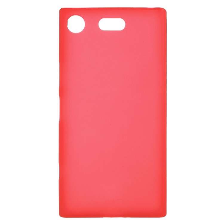 For Sony Xperia XZ1 Compact Double-sided Matte TPU Mobile Cover - Red-1