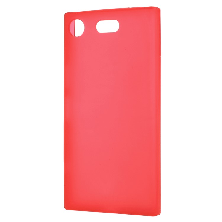 For Sony Xperia XZ1 Compact Double-sided Matte TPU Mobile Cover - Red-2