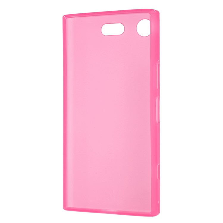 For Sony Xperia XZ1 Compact Double-sided Matte TPU Gel Case - Rose-3
