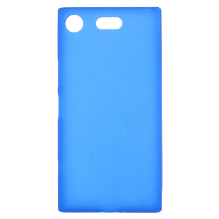 For Sony Xperia XZ1 Compact Double-sided Matte TPU Cell Phone Case - Blue-1