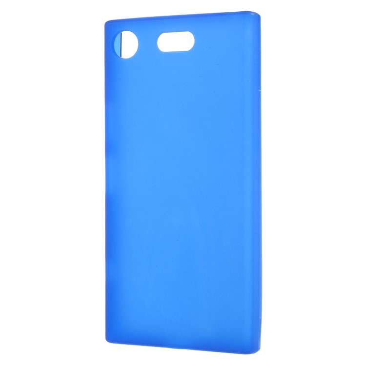 For Sony Xperia XZ1 Compact Double-sided Matte TPU Cell Phone Case - Blue-2