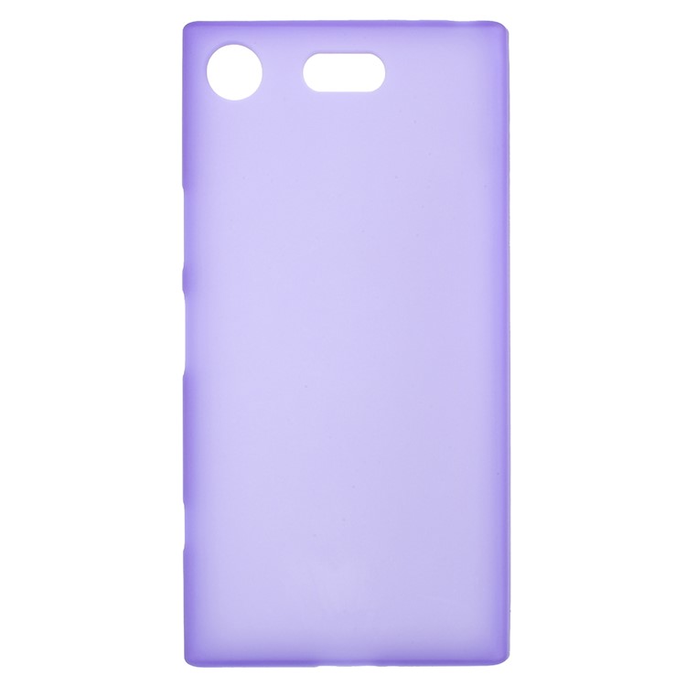 For Sony Xperia XZ1 Compact Double-sided Matte TPU Phone Accessory Case - Purple-1