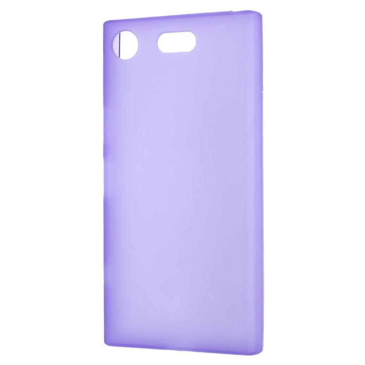 For Sony Xperia XZ1 Compact Double-sided Matte TPU Phone Accessory Case - Purple-2