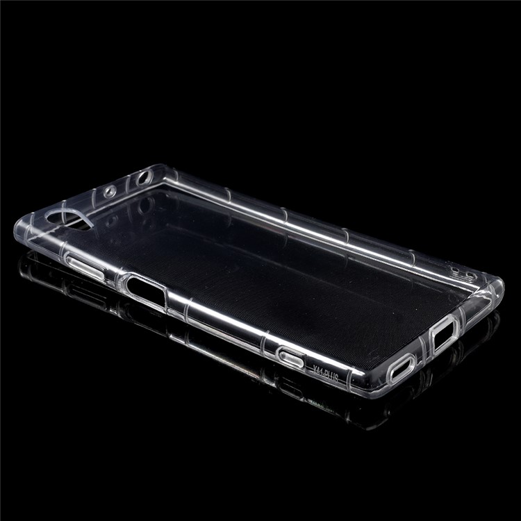Clear TPU Flexible Case for Sony Xperia XA1 Plus - Transparent-3