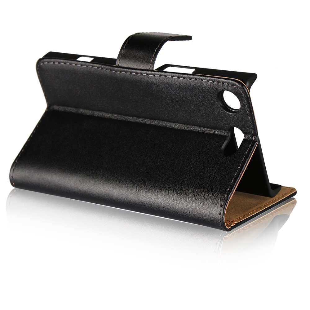 Wallet Stand Split Leather Case for Sony Xperia XZ1 Compact - Black-5