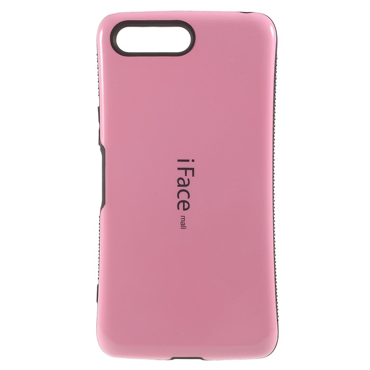 IFACE MALL Mosaic PC + TPU Hybrid Ultra-thin Case Shell for Sony Xperia XZ Premium - Pink-2