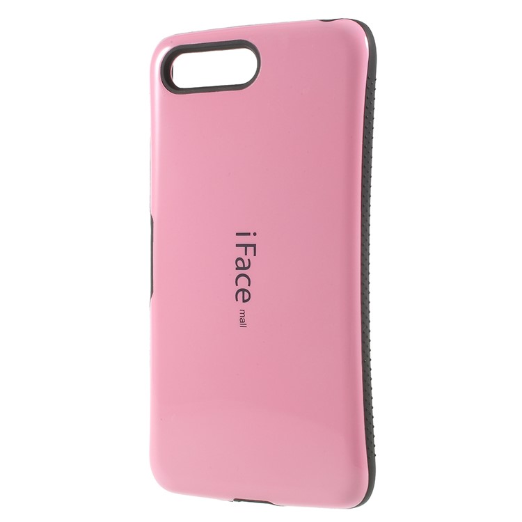 IFACE MALL Mosaic PC + TPU Hybrid Ultra-thin Case Shell for Sony Xperia XZ Premium - Pink-3