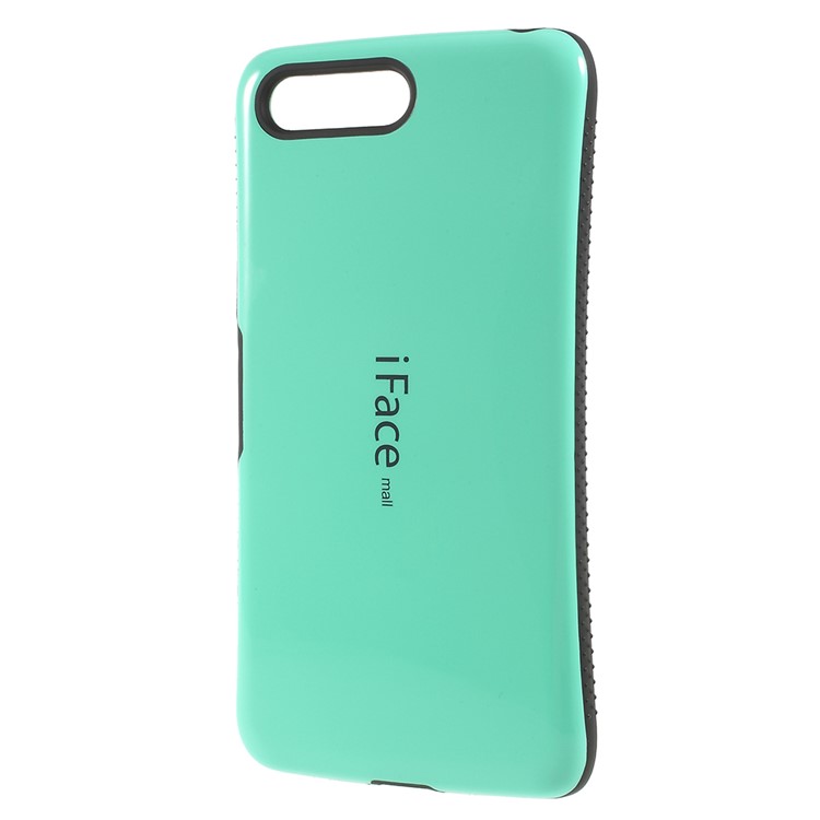IFACE MALL PC + TPU Hybrid Case Accessory for Sony Xperia XZ Premium - Cyan-3