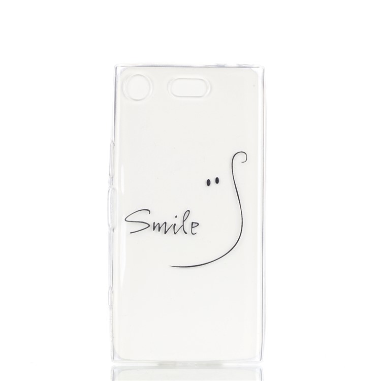 Pattern Printing TPU Cover Case for Sony Xperia XZ1 Compact - SMILE Pattern-2