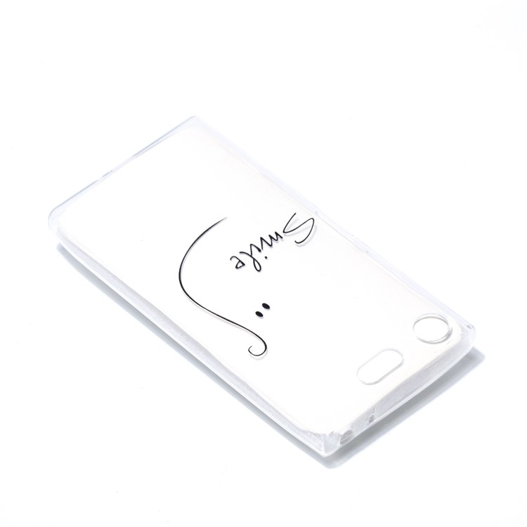 Pattern Printing TPU Cover Case for Sony Xperia XZ1 Compact - SMILE Pattern-4