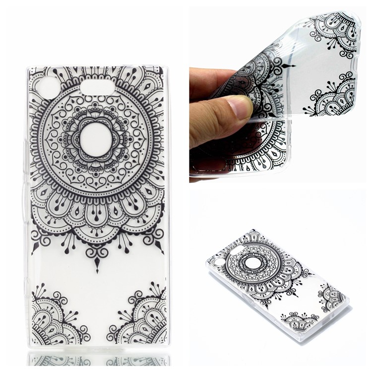 Pattern Printing TPU Cover Shell for Sony Xperia XZ1 Compact - Mandala Pattern-1