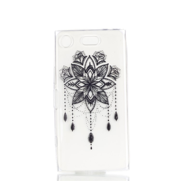 Pattern Printing TPU Protective Case for Sony Xperia XZ1 Compact - Stylish Flower-2