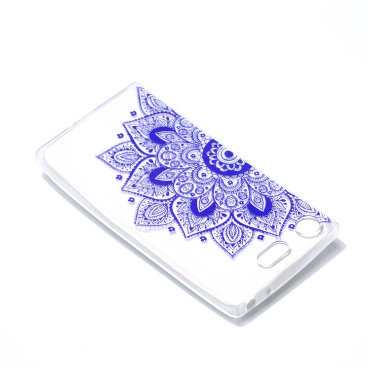 Pattern Printing TPU Cell Phone Case for Sony Xperia XZ1 Compact - Henna Lotus-4
