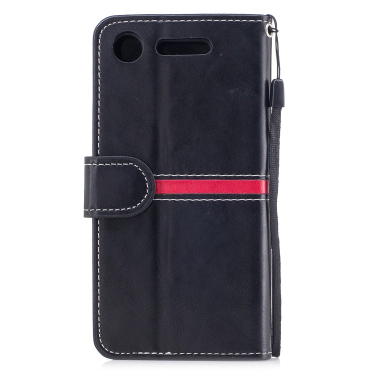 For Sony Xperia XZ1 Graceful Series Foldable Leather Wallet Phone Casing - Black-2