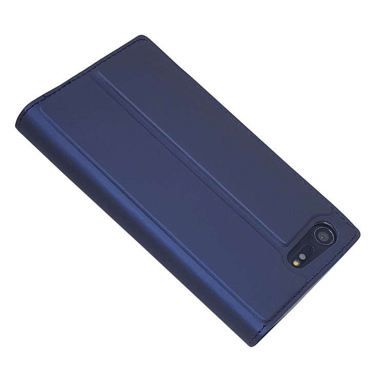 Magnetisches Leder Kartenfach Für Sony Xperia X Compact - Dunkelblau-6