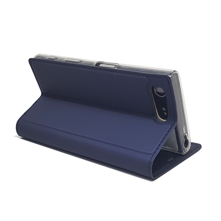 Magnetisches Leder Kartenfach Für Sony Xperia X Compact - Dunkelblau-8