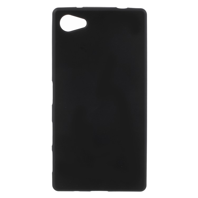 double-Caisse Matte TPU pour Sony Xperia Z5 Compact - Noir-1
