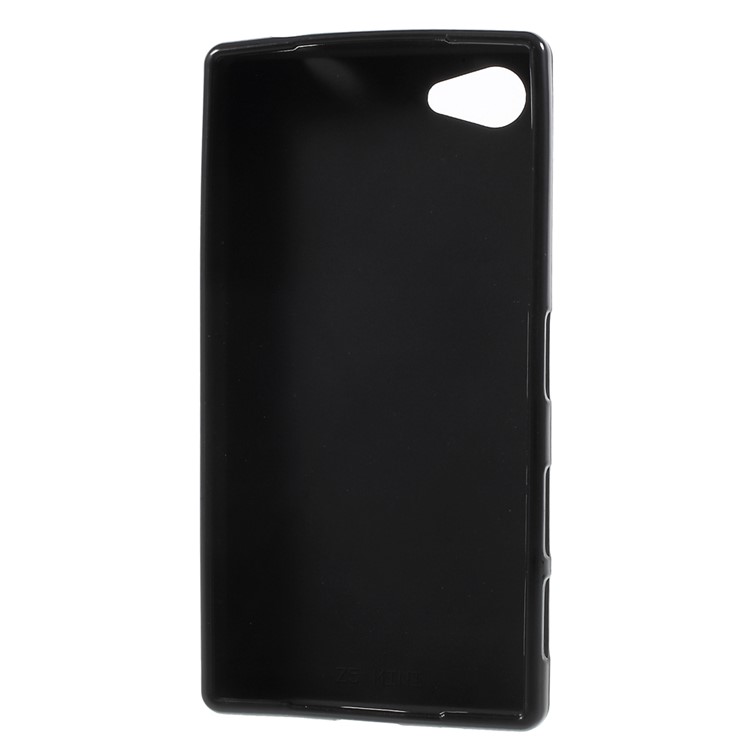 double-Caisse Matte TPU pour Sony Xperia Z5 Compact - Noir-3