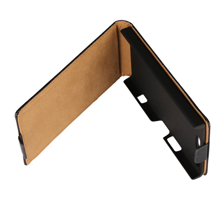 Vertical Split Genuine Leather Case for Sony Xperia XZ1 Compact - Black-5