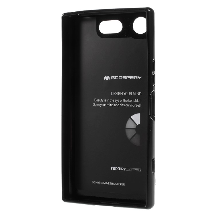 MERCURY GOOSPERY Jelly Glitter Powder TPU Mobile Cover for Sony Xperia XZ1 Compact - Black-3