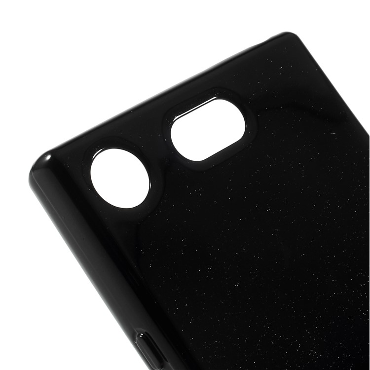 MERCURY GOOSPERY Jelly Glitter Powder TPU Mobile Cover for Sony Xperia XZ1 Compact - Black-4