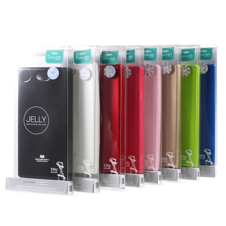 MERCURY GOOSPERY Jelly Glitter Powder TPU Mobile Cover for Sony Xperia XZ1 Compact - Black-6