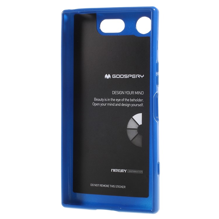 MERCURY GOOSPERY Jelly Glitter Powder TPU Cellphone Cover for Sony Xperia XZ1 Compact - Blue-3