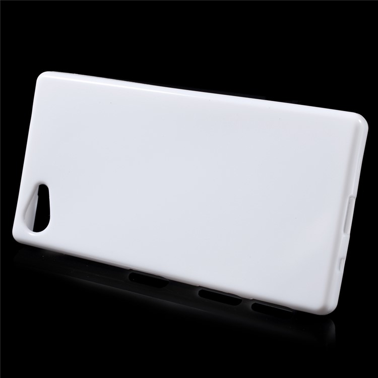 Solid Color Jelly TPU Skin Case for Sony Xperia Z5 Compact - White-2