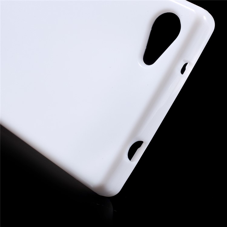 Solid Color Jelly TPU Skin Case for Sony Xperia Z5 Compact - White-5
