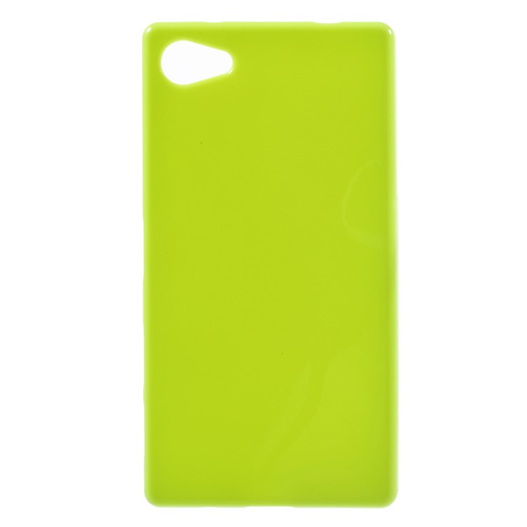 Solid Color Jelly TPU Cover Shell for Sony Xperia Z5 Compact - Green-1