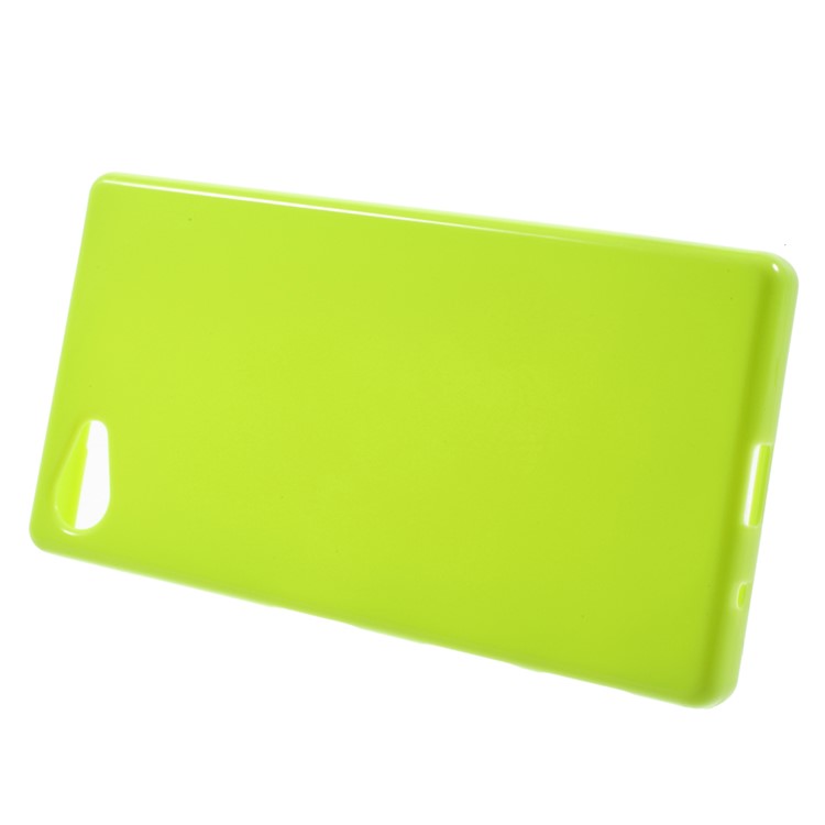 Solid Color Jelly TPU Cover Shell for Sony Xperia Z5 Compact - Green-2