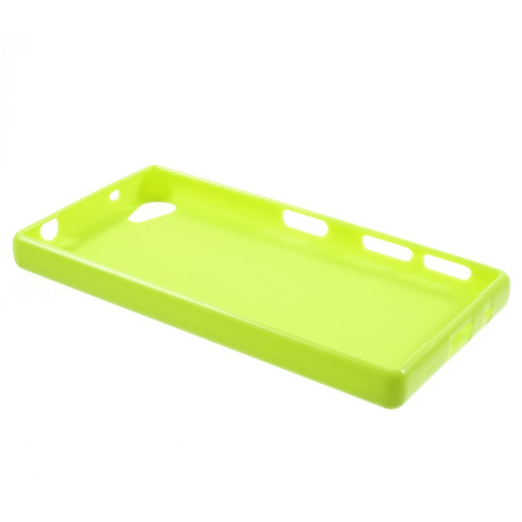 Solid Color Jelly TPU Cover Shell for Sony Xperia Z5 Compact - Green-3
