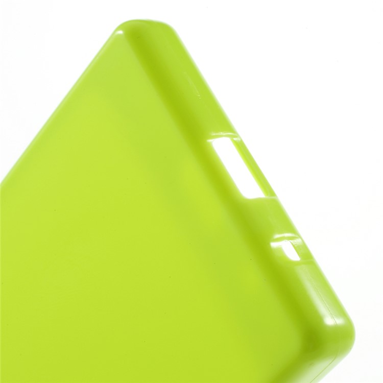 Solid Color Jelly TPU Cover Shell for Sony Xperia Z5 Compact - Green-4