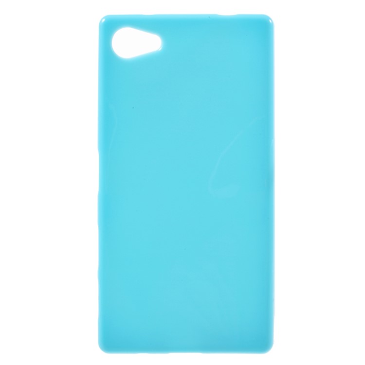 Solid Color Jelly TPU Protector Case for Sony Xperia Z5 Compact - Blue-1